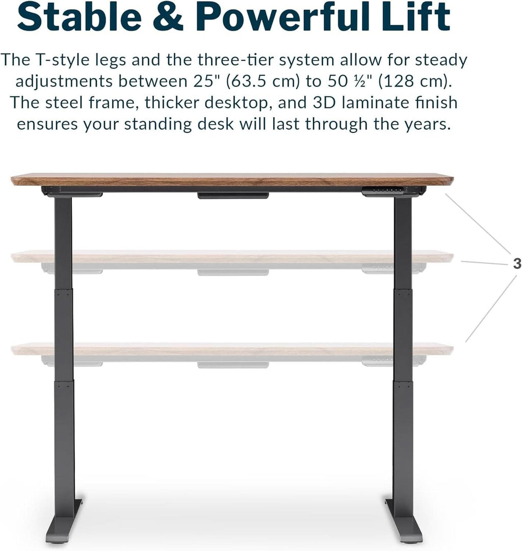 Electric Standing Desk 60x30 Memory Presets Studio-3