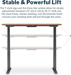 Electric Standing Desk 60x30 Memory Presets Studio-3