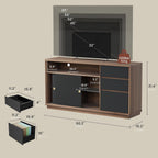 60Inch Filing Cabinet With Adjustable Shelf Storage-2