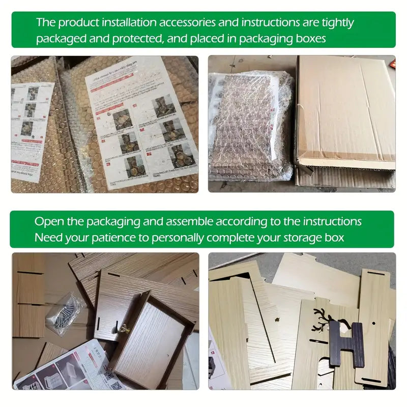 Wooden monitor riser with built in compartments for desk supplies