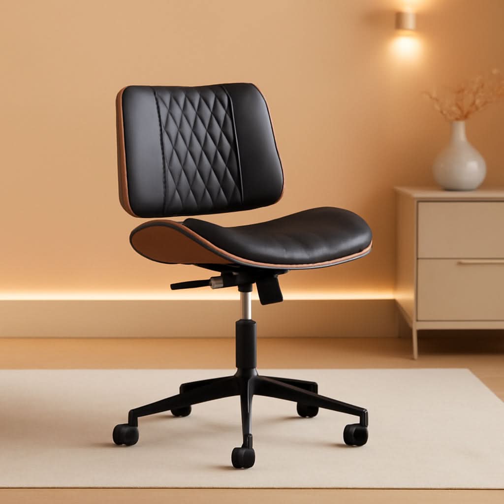 Office Chair Black 360 Swivel Ergonomic Desk Chair-0