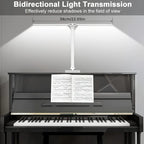 White double arm banker lamp folded over a desk