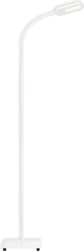 White LED floor lamp with a tiltable head