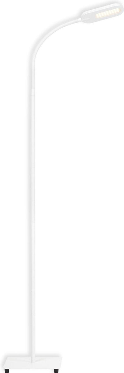 White LED floor lamp with a tiltable head