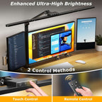 Clamp mounted architect desk lamp with an adjustable arm