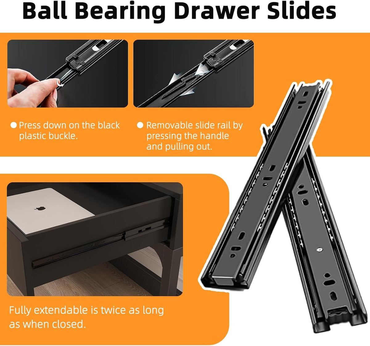 Gaming Computer Desk With Detachable Monitor Stand-3