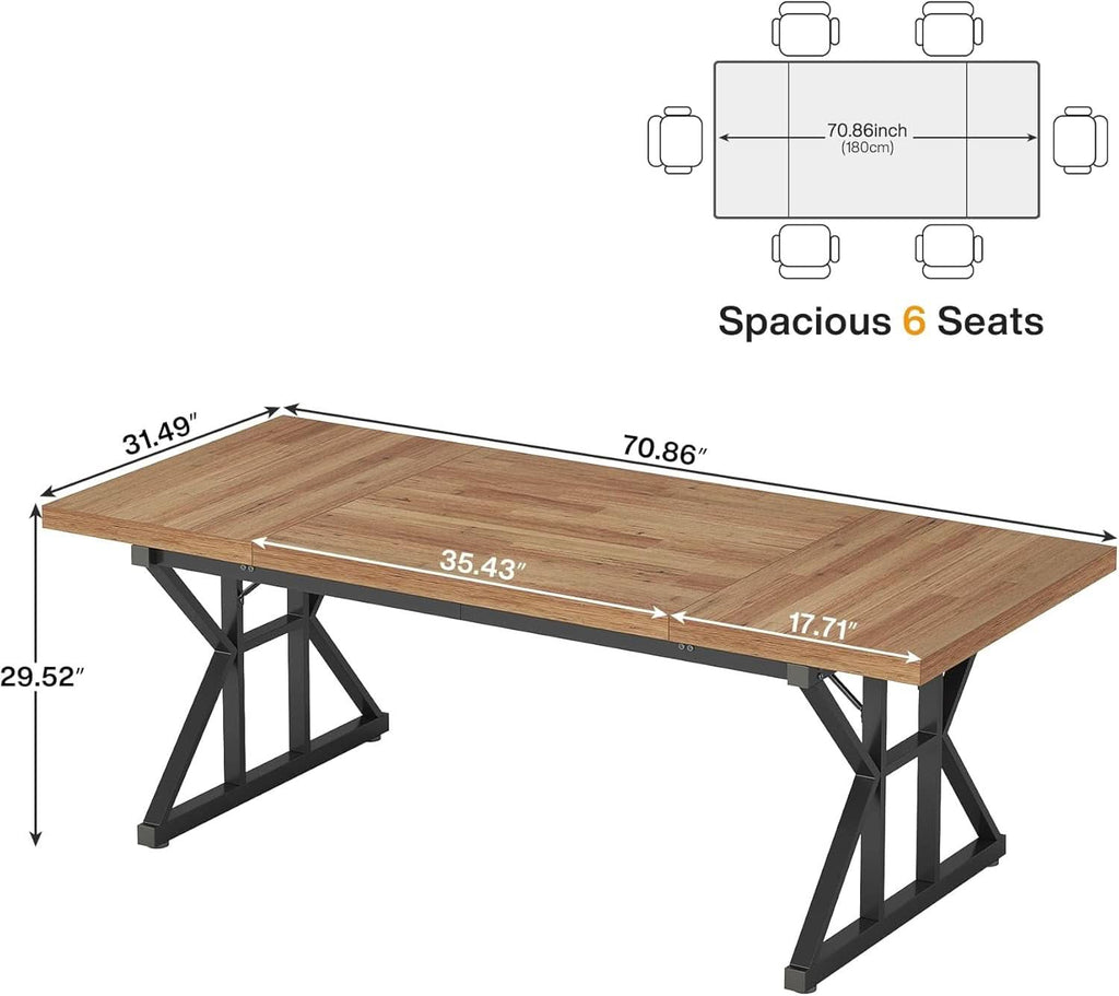 Light oak executive desk in a home office