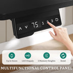 L Shaped Multifunctional Standing Desk 70Inch Adjustable-4