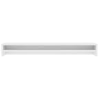 White monitor riser one metre long with a shelf underneath