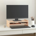 Solid pine monitor riser, fifty centimetres wide