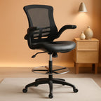 Kelista Mid Back Swivel Ergonomic Office Chair Black-0