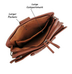 Brown leather briefcase