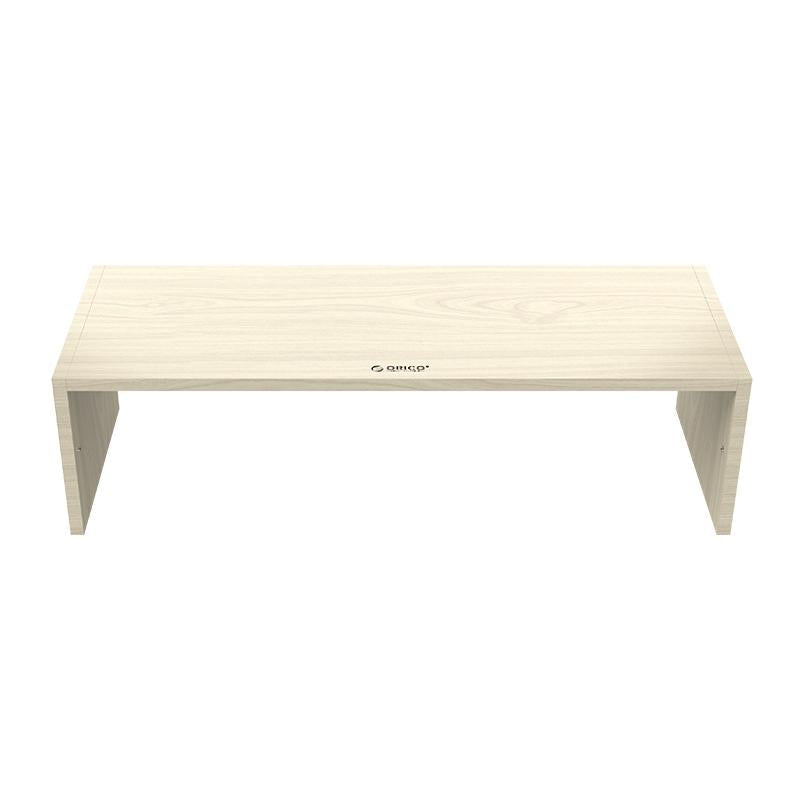 Compact natural wood monitor riser
