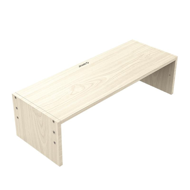 Compact natural wood monitor riser