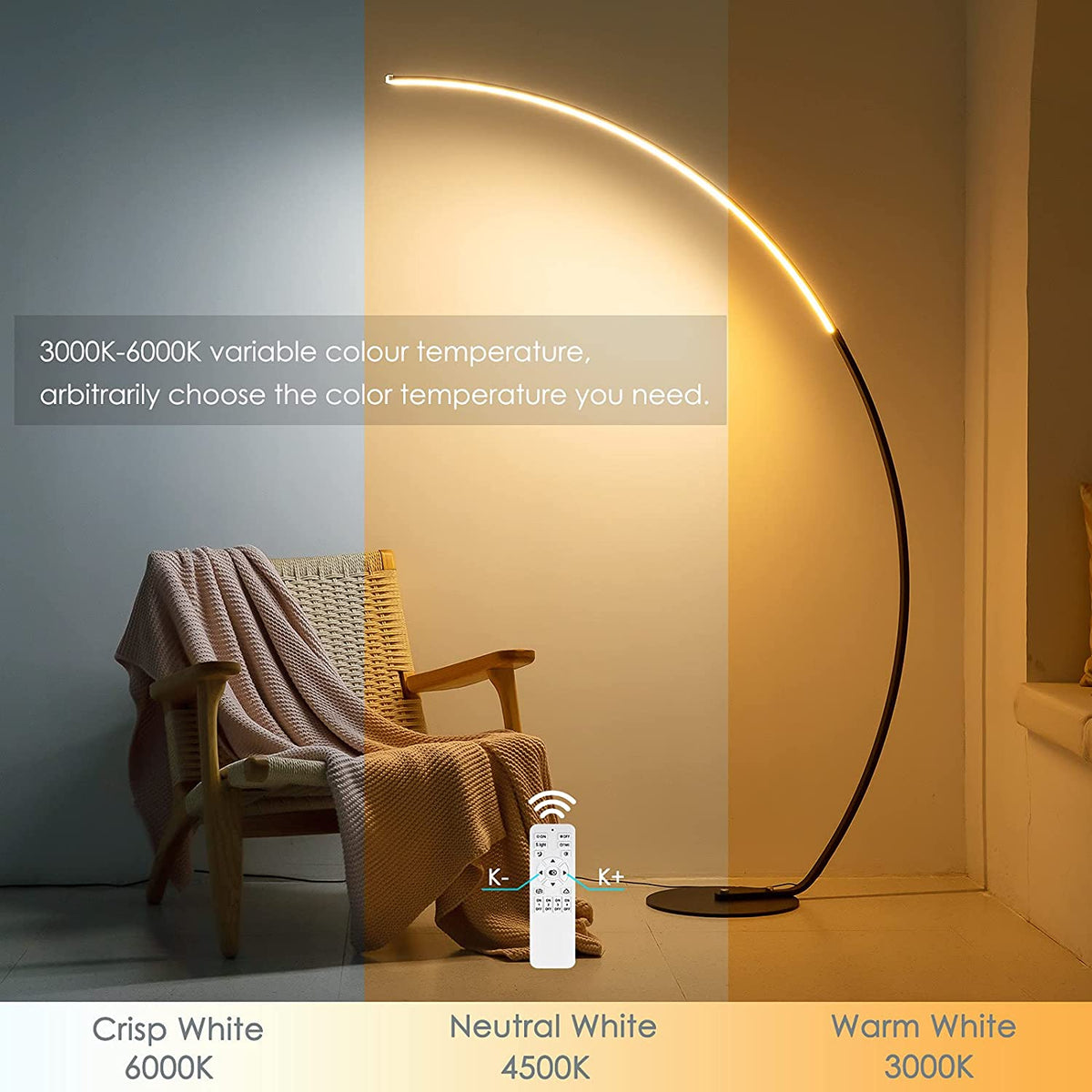 RGBW Curved Floor Lamp-1