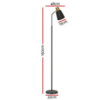 NNEDSZ Floor Lamp Modern Light Stand LED Home Room Office Reading Black-1