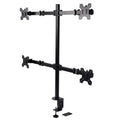 Desktop bracket carrying multiple screens from one base