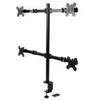 Desktop bracket carrying multiple screens from one base