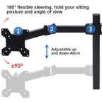 Desktop bracket carrying multiple screens from one base