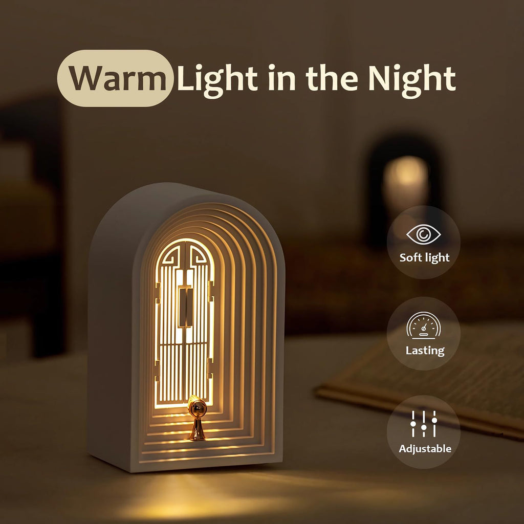 Cordless desk lamp with touch dimming