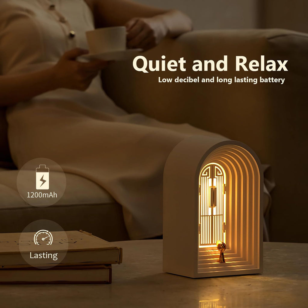 Cordless desk lamp with touch dimming