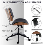 Office Chair Black 360 Swivel Ergonomic Desk Chair-4
