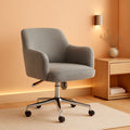 Light grey office chair with a swivel base