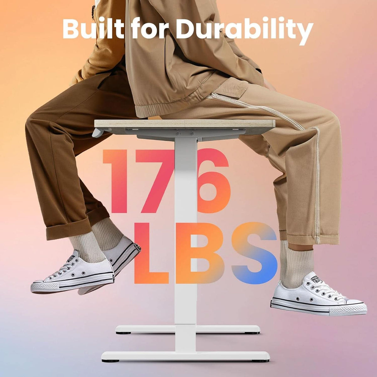 Adjustable Height Electric Standing Desk with Memory Settings-2