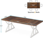 Executive desk with a brown top over a white base