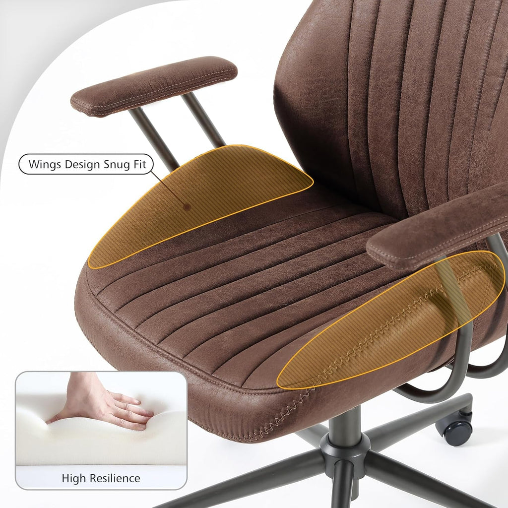 Dark Brown Ergonomic Executive Office Chair Deluxe-3