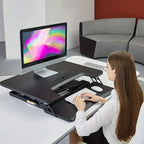 Foldable Standing Automatic Lifting Computer Table Desk-2