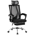 Mesh ergonomic office chair with an adjustable headrest