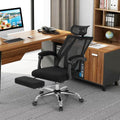 Mesh ergonomic office chair with an adjustable headrest