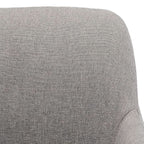 Light grey office chair with a swivel base