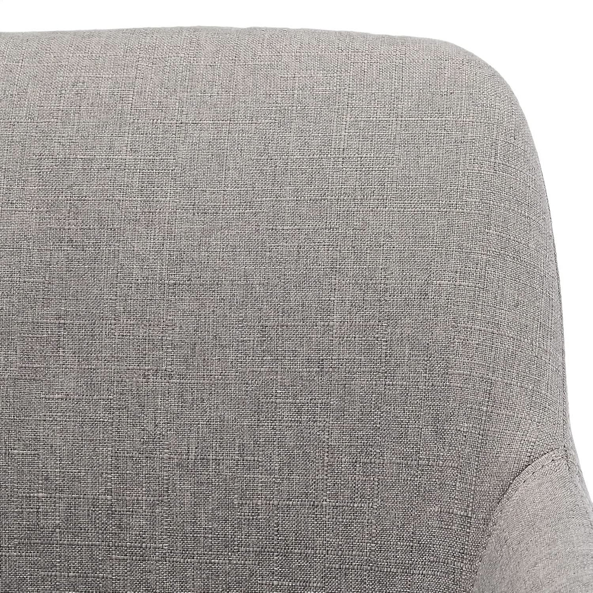 Light grey office chair with a swivel base