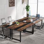 Wide executive desk with a deep top for multiple monitors