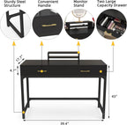 Gaming Computer Desk With Detachable Monitor Stand-2