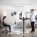 Electric Standing Desk 71x30 Memory Height Adjustment-4