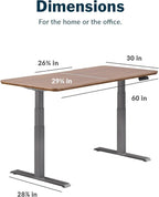 Electric Standing Desk 60x30 Memory Presets Studio-1