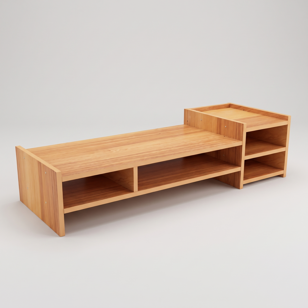 Cedro Wooden Monitor Riser with Organiser — product hero shot
