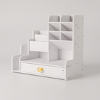 Alba Compact Study Desk with Storage — product hero shot