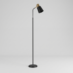 Black LED Floor Reading Lamp — product hero shot