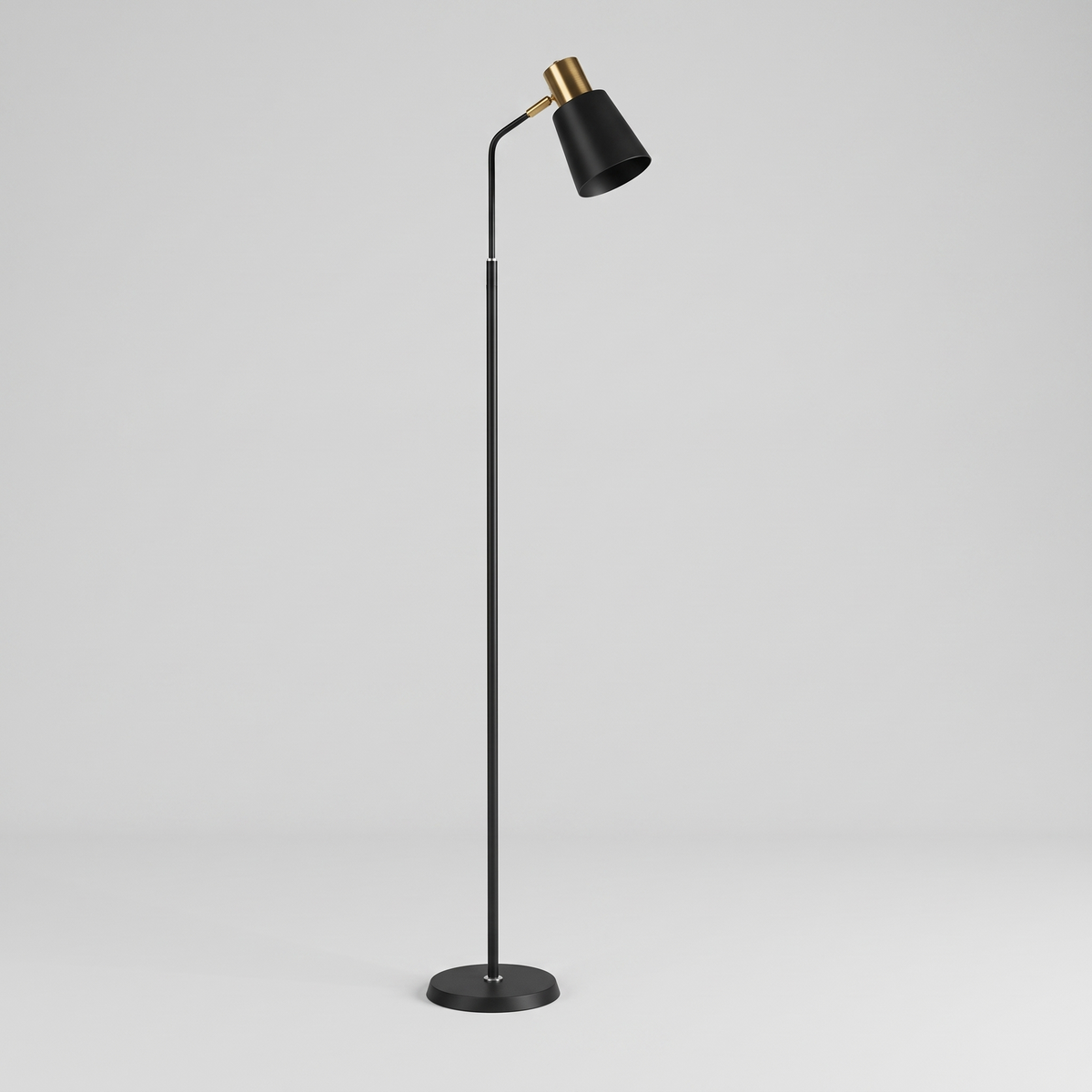 Black LED Floor Reading Lamp — product hero shot