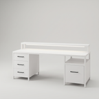 Modern LED Desk with Five Drawers — product hero shot