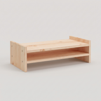 Riva Solid Pine Monitor Riser 50 x 27 x 15cm — product hero shot