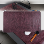 Jersey Leather Desk Pad, Purple — product hero shot