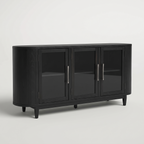 Rowanbeck Office Credenza, Black — product hero shot