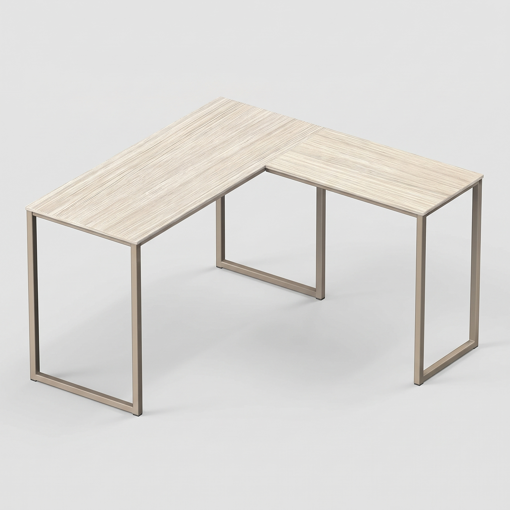 Siena Maple L Shaped Corner Desk 48 inch — product hero shot