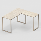 Siena Maple L Shaped Corner Desk 48 inch — product hero shot