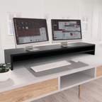 Linea Black Monitor Riser 100cm — product hero shot